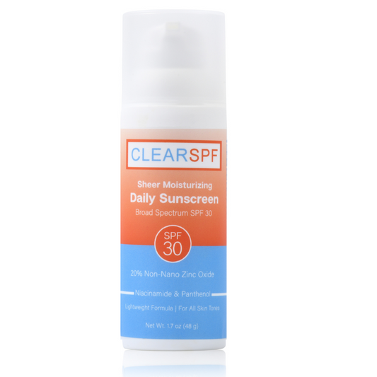 ClearSPF Sheer Moisturizing Daily Sunscreen, Broad Spectrum SPF30 (48G)